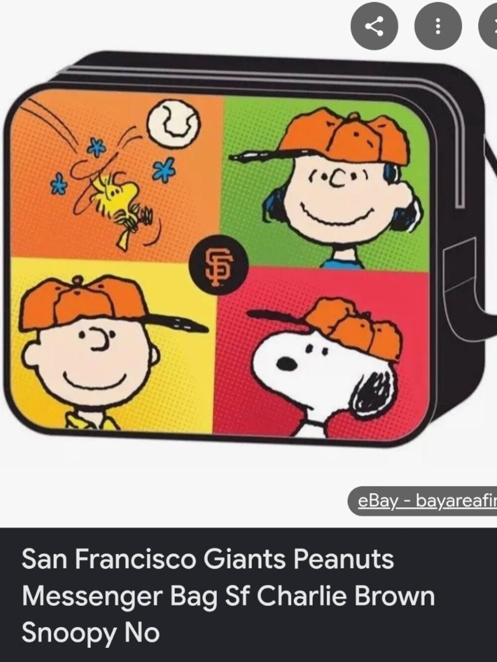Adorable San Francisco Giants Messenger Bag